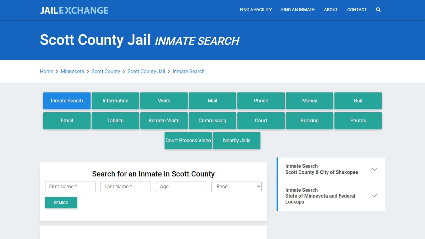 Scott County Jail, MN Inmate Search: Roster & Mugshots